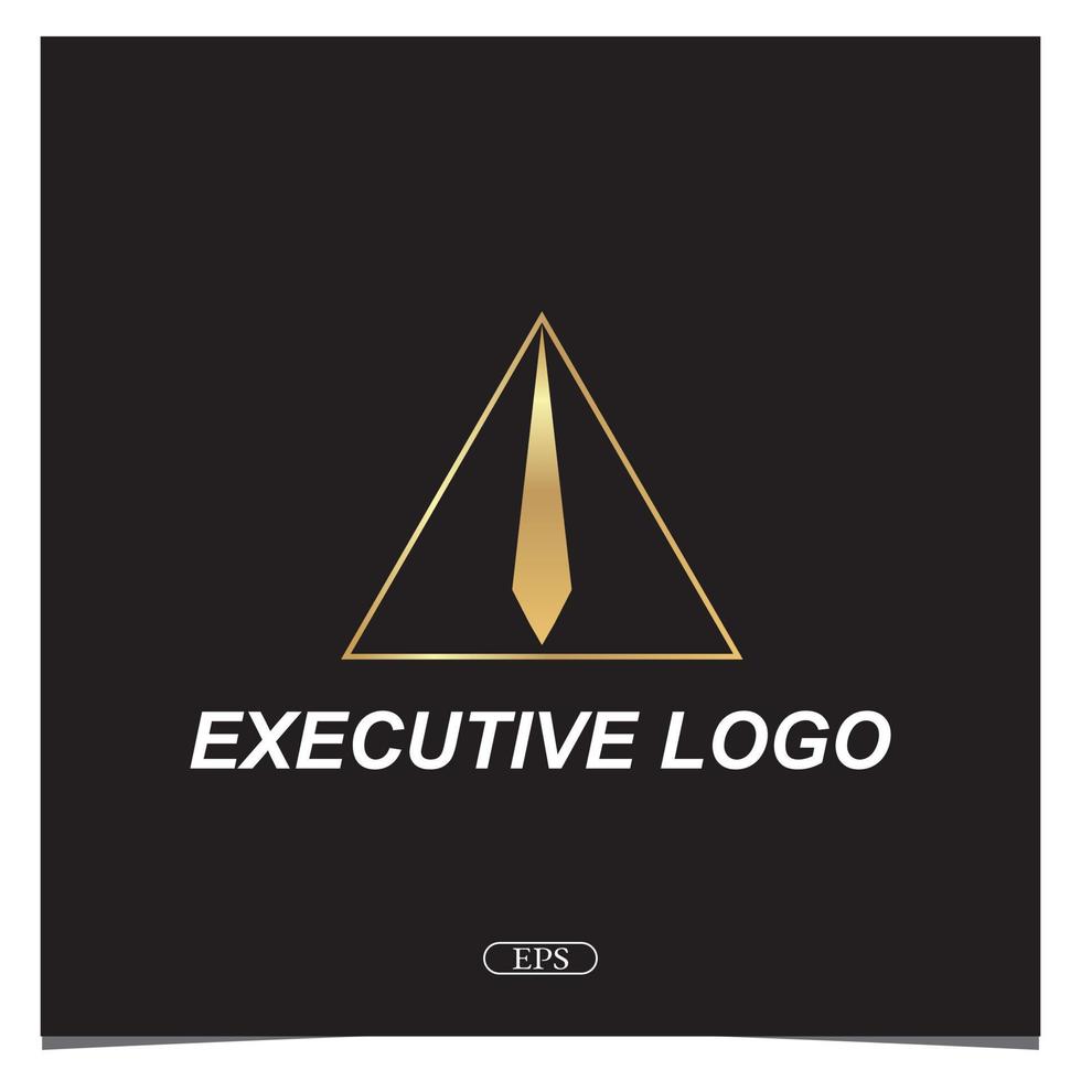 logo esecutivo in oro di lusso vettore