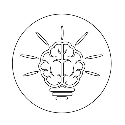 Icona del cervello vettore