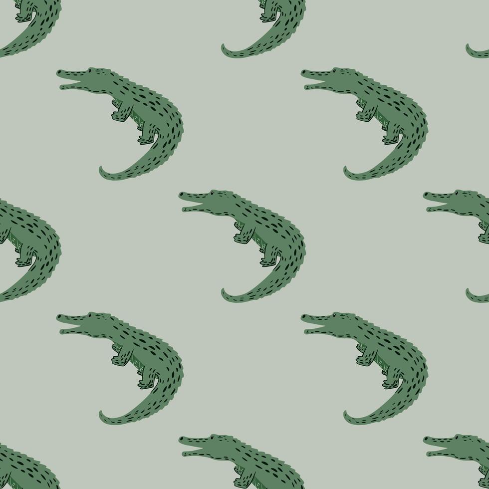 carino coccodrilli seamless pattern.funny animali sfondo. vettore