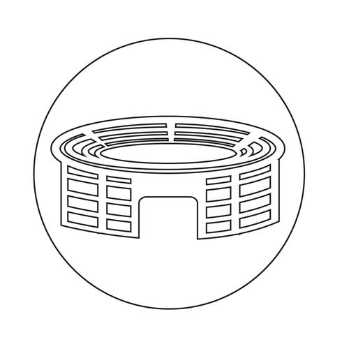 Icona dello stadio vettore