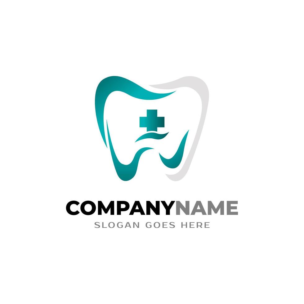 modello di progettazione logo dentista, vettore premium.