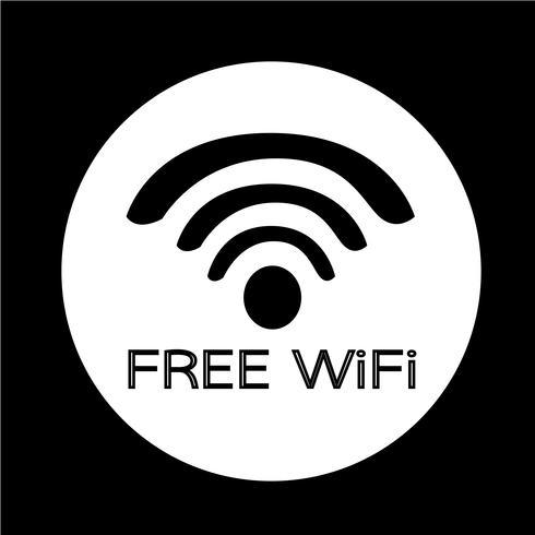 Segno di icona wifi vettore