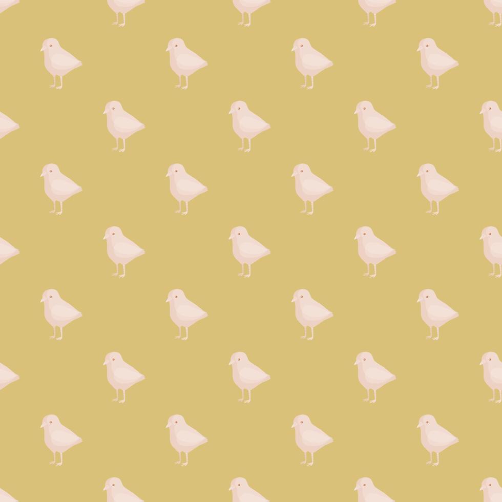 modello senza cuciture di pollo. animali domestici su sfondo colorato. illustrazione vettoriale per il tessile.