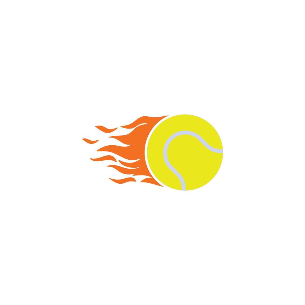logo della pallina da tennis, vettore del logo sportivo