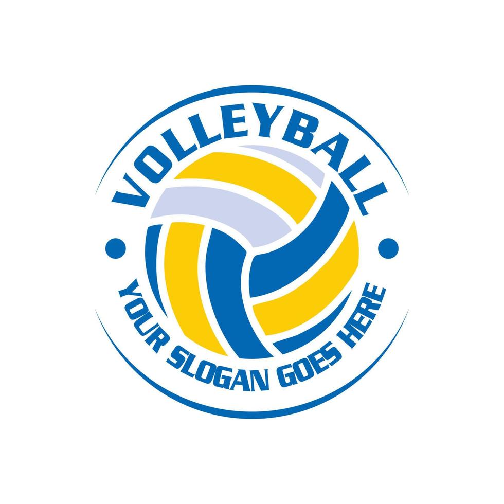 logo di pallavolo, vettore di logo sportivo