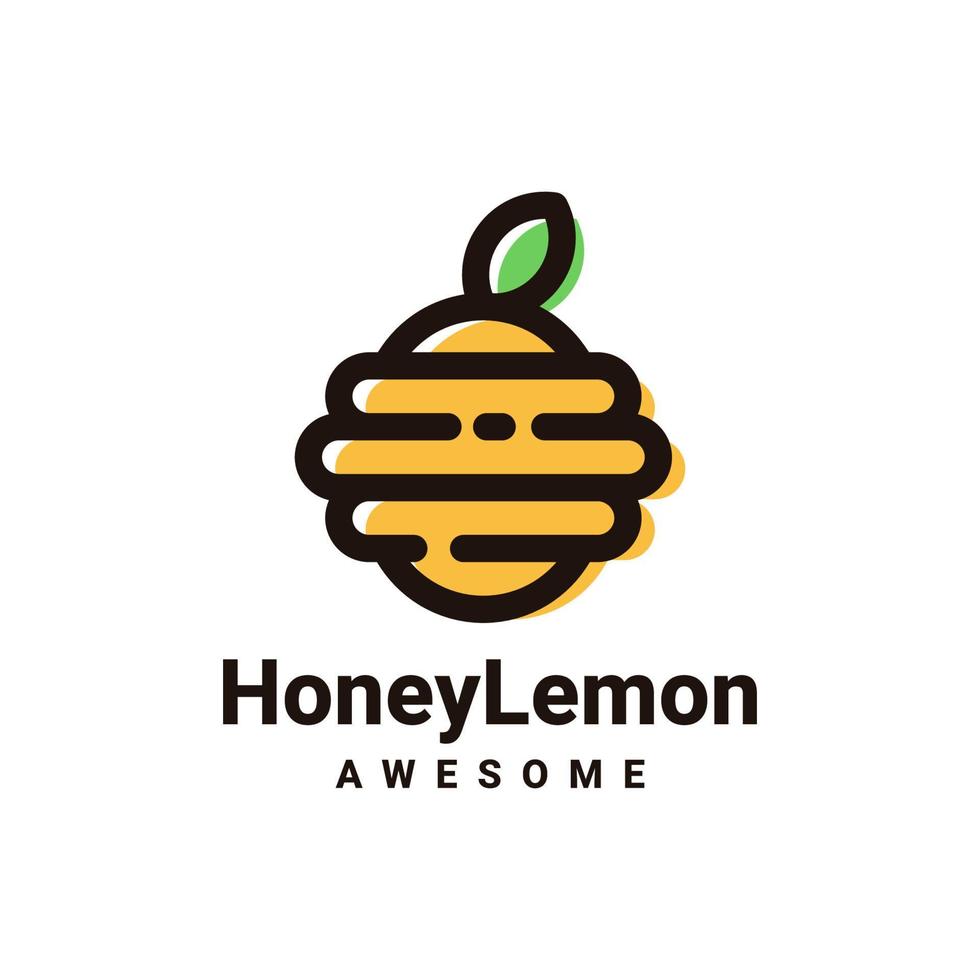 illustrazione grafica vettoriale di miele di limone, buona per il design del logo
