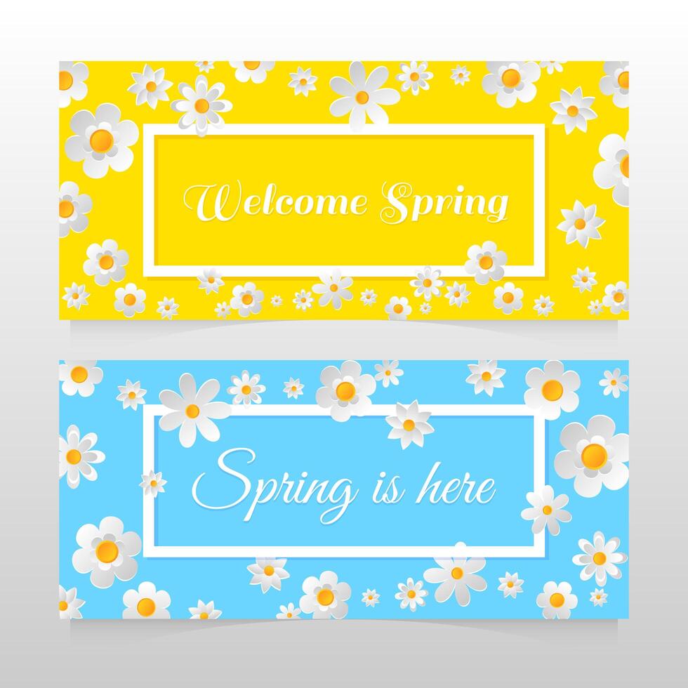 Banner di vendita di primavera con bellissimo fiore colorato. Vector illustration template.banners.Wallpaper.flyers, invito, poster, brochure, sconto voucher.