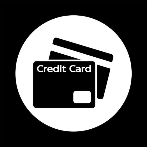 Icona della carta di credito vettore