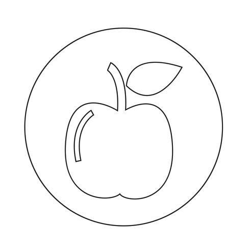 Icona di Apple vettore