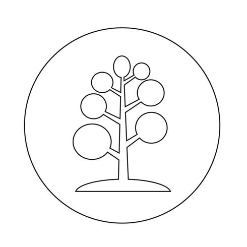Icona dell&#39;albero vettore