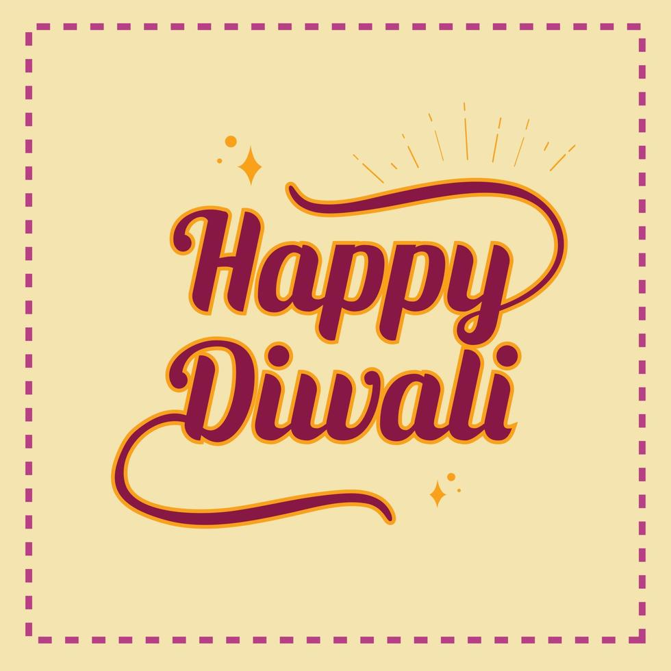 set di cartoline d'auguri di diwali di lusso felice. india festival delle luci collezione di modelli di inviti per le vacanze con scritte disegnate a mano e lampade diya dorate. illustrazione vettoriale. vettore