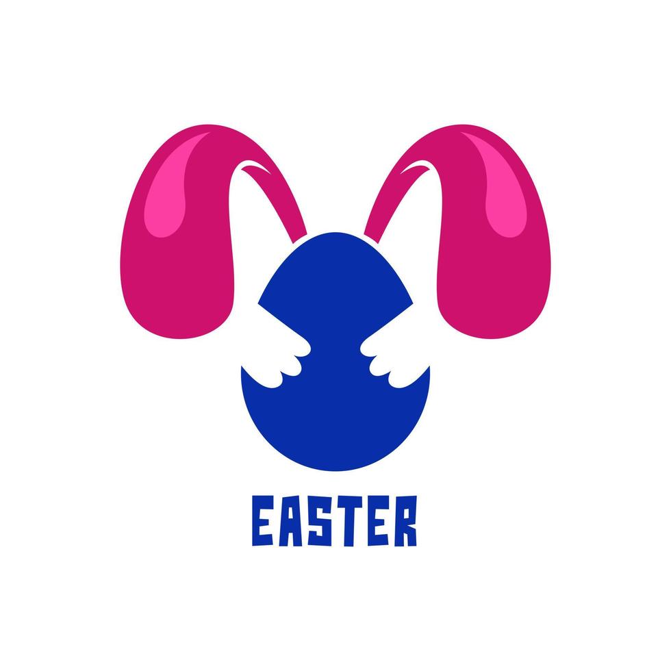 logo giorno di pasqua concept art moderno vettore