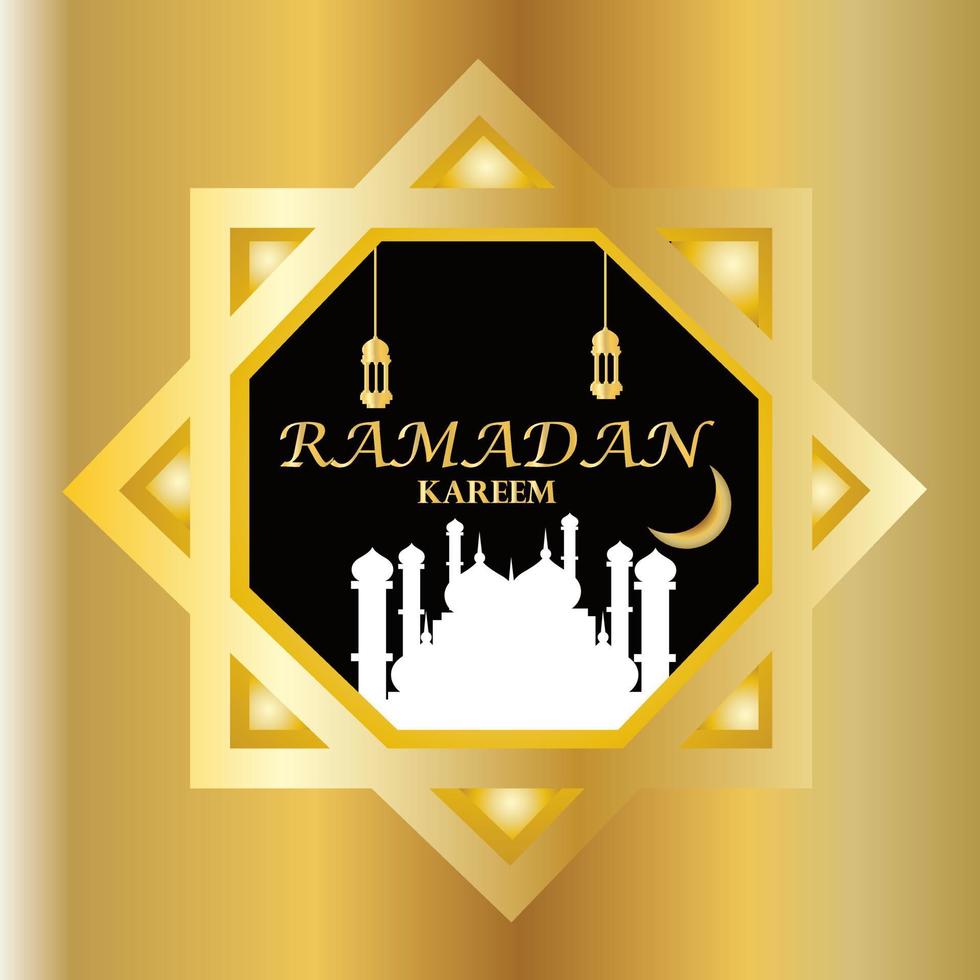 ramadhan kareem disegno vettoriale moderno