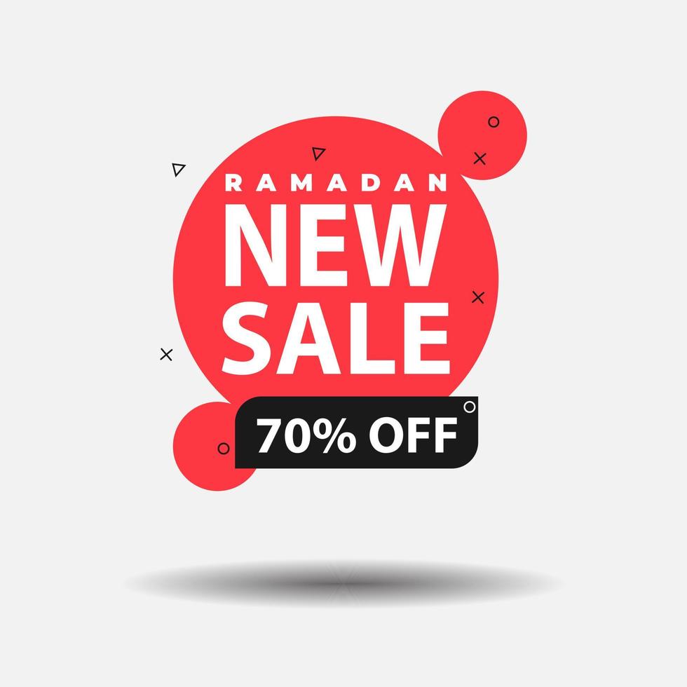 set di banner di vendita ramadan, sconto e migliore offerta tag, etichetta o set di adesivi in occasione del ramadan kareem vettore