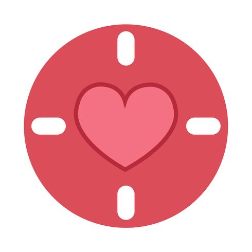 Icona del cuore vettoriale