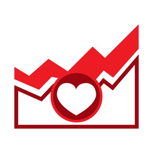 Icona del cuore vettoriale