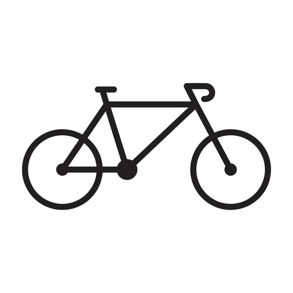 linee di biciclette moderne semplice logo design icona vettore simbolo illustrazione