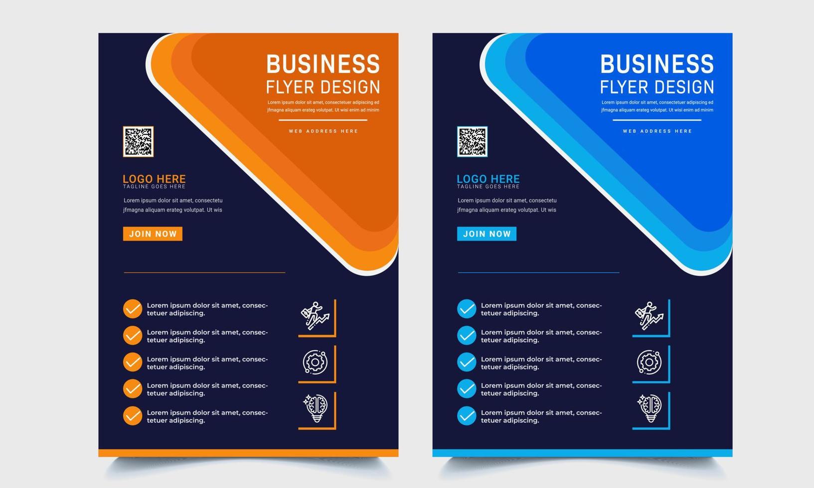 modello di progettazione a4 volantino brochure aziendale. illustrazione vettoriale