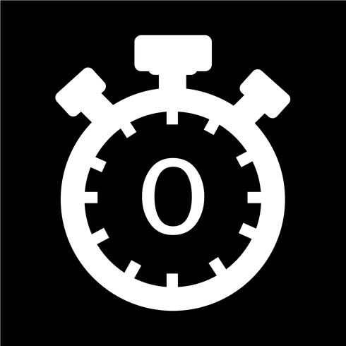 Segno dell&#39;icona del cronometro vettore