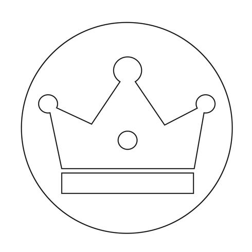 Segno dell&#39;icona della corona vettore