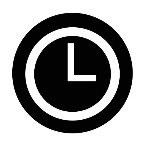 Icona del segno del tempo vettore