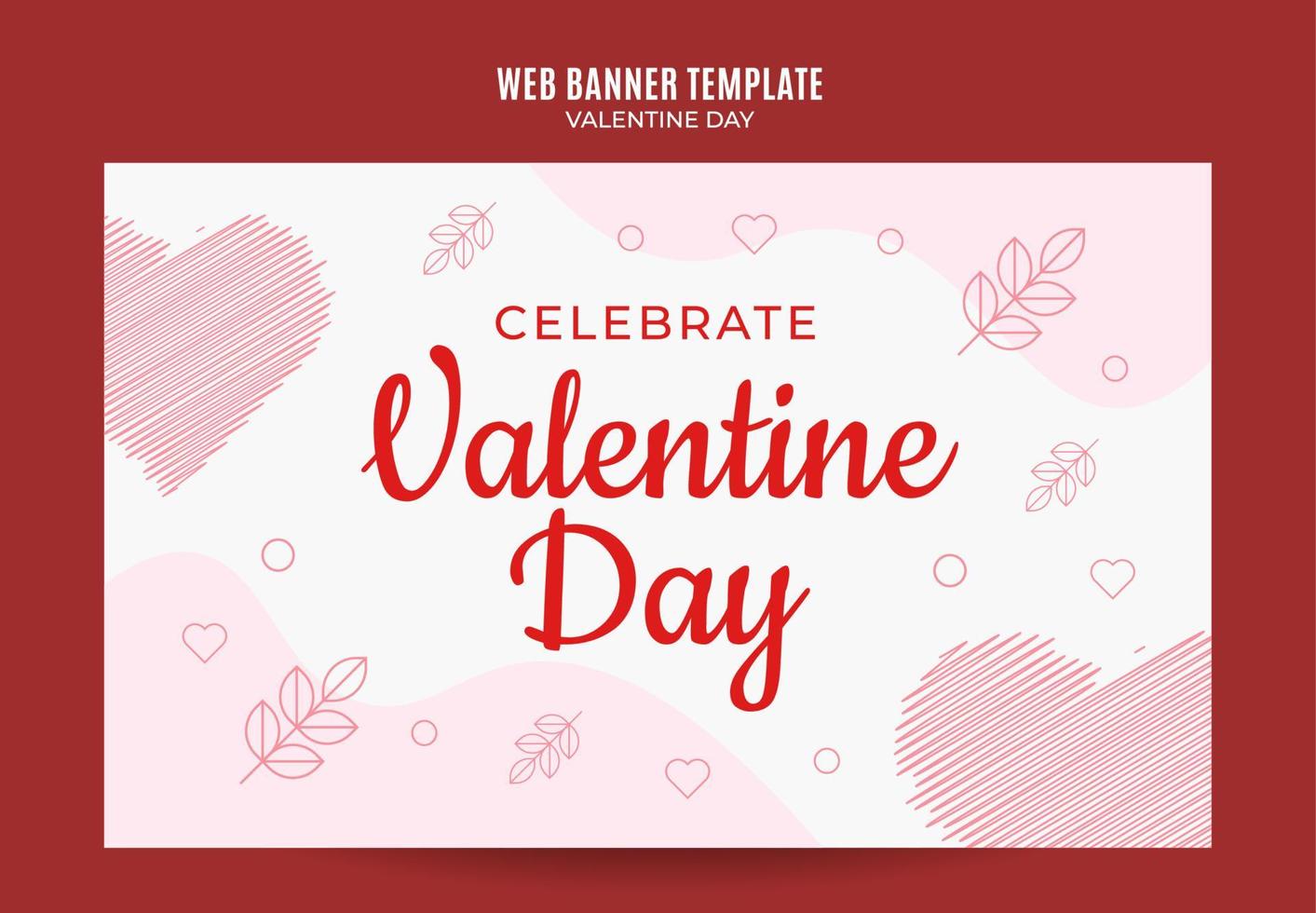 buon San Valentino. celebrato a febbraio. poster, banner web, area spaziale e sfondo vettore