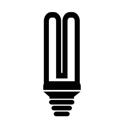 Segno dell&#39;icona della lampadina vettore