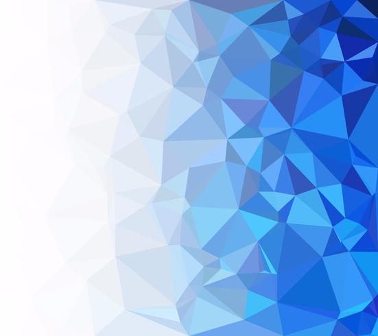 Sfondo blu mosaico poligonale, modelli di design creativo vettore