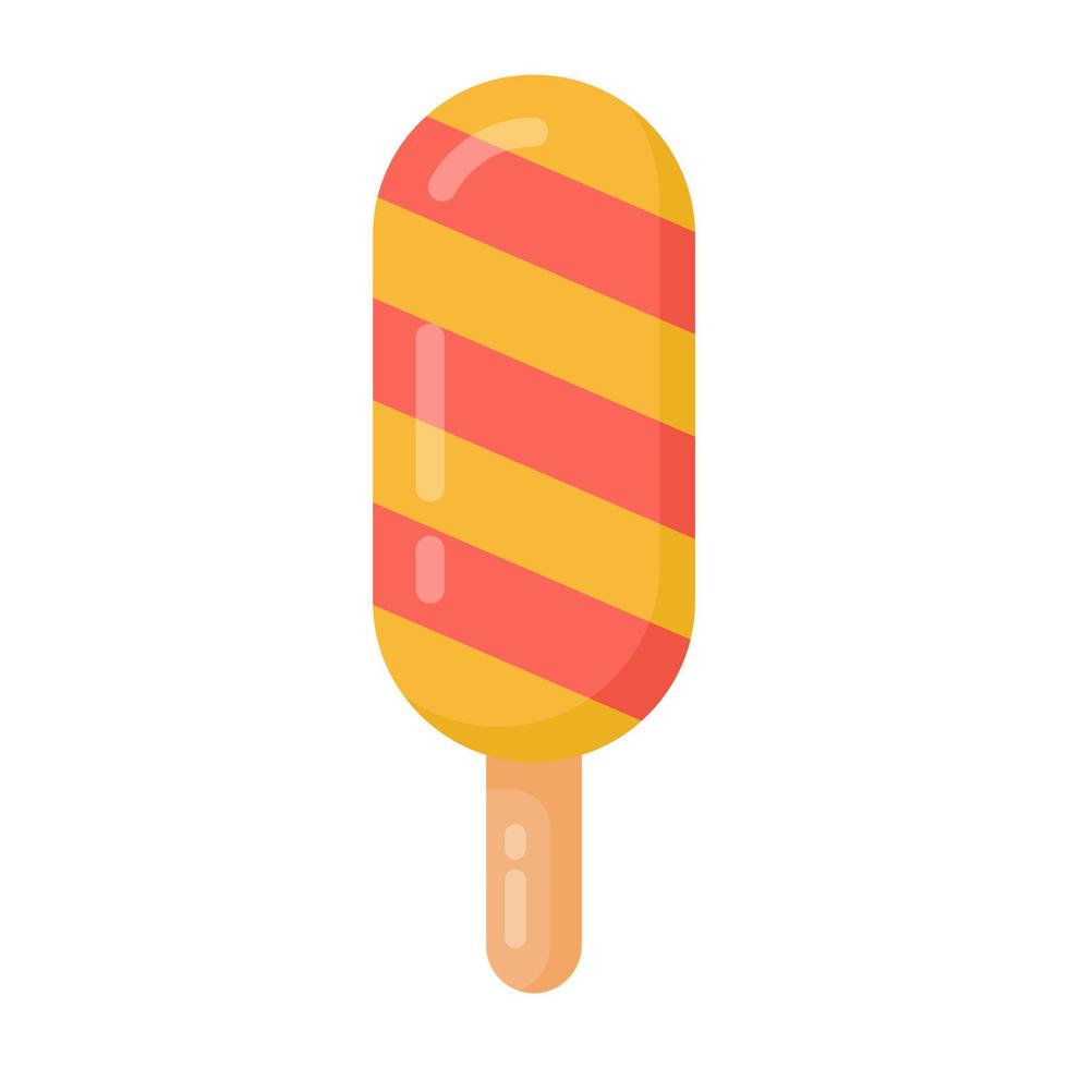 un'icona piatta di caramelle ghiaccioli vettore