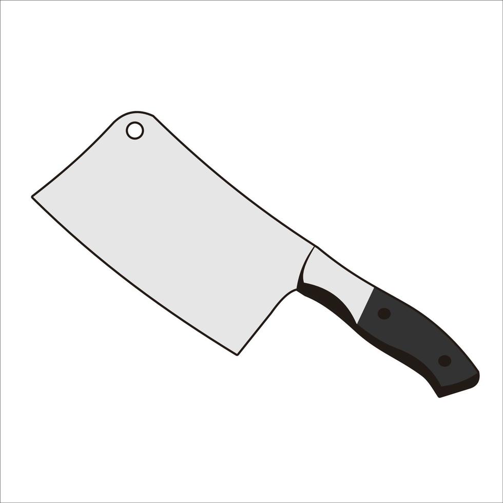 coltello da cucina strumento disegno vettoriale