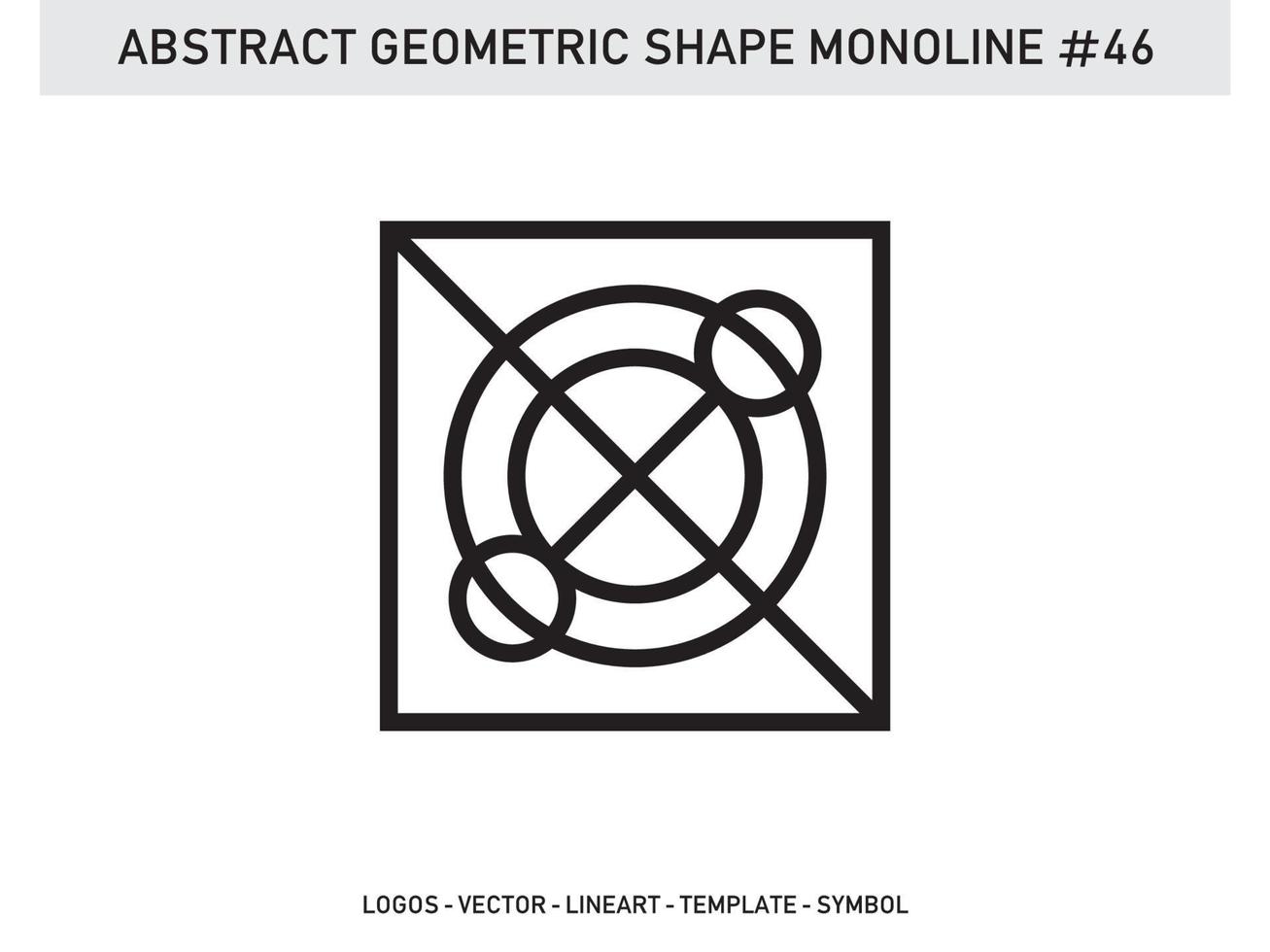 monoline disegno geometrico piastrella lineart contorno vettore libero