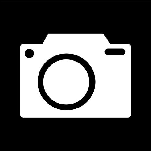 Illustrazione di vettore icona della macchina fotografica