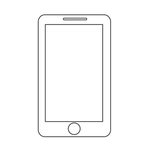 illustrazione vettoriale di smartphone icona
