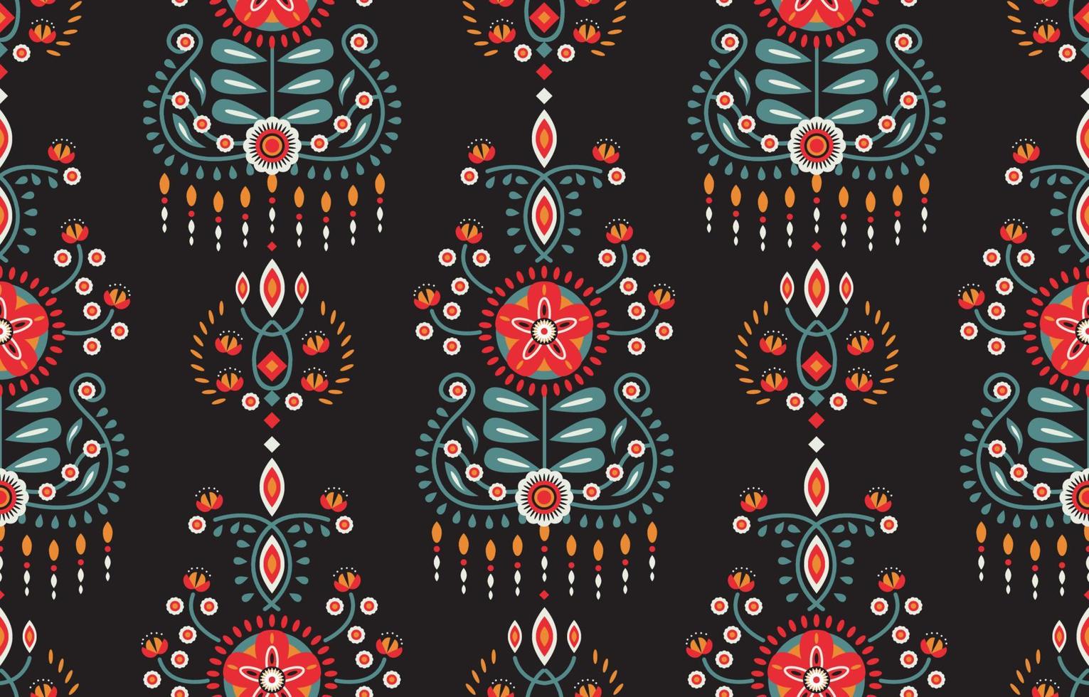 bella arte geometrica astratta etnica. motivo chevron senza cuciture in ricamo tribale, popolare e floreale. aztec rombo arte ornamento print.design per moquette, carta da parati, abbigliamento, avvolgimento, tessuto. vettore