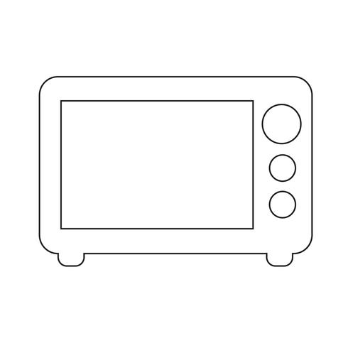 Illustrazione di vettore dell&#39;icona di microonde
