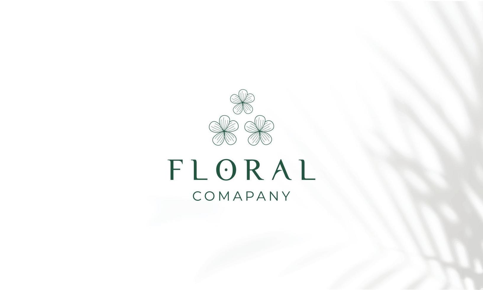 logo disegnato a mano di elemento floreale botanico con fiori selvatici e foglie. logo per spa e salone di bellezza, boutique, negozio biologico, matrimonio, designer floreale, interni, fotografia, cosmetici. vettore