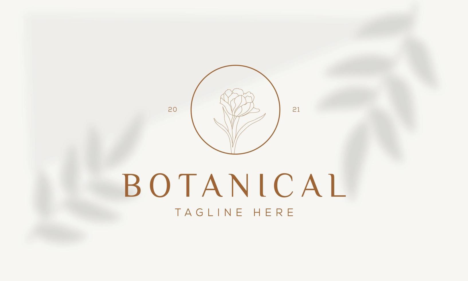 logo disegnato a mano di elemento floreale botanico con fiori selvatici e foglie. logo per spa e salone di bellezza, boutique, negozio biologico, matrimonio, designer floreale, interni, fotografia, cosmetici. vettore