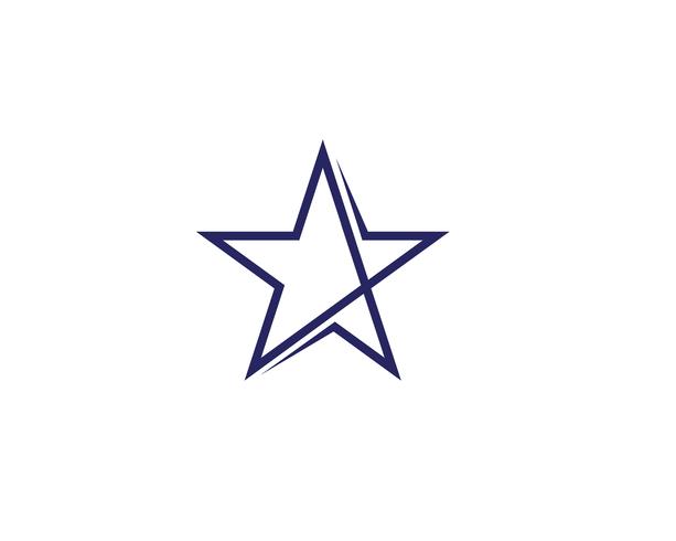 Progettazione dell&#39;illustrazione dell&#39;icona di vettore di logo della stella