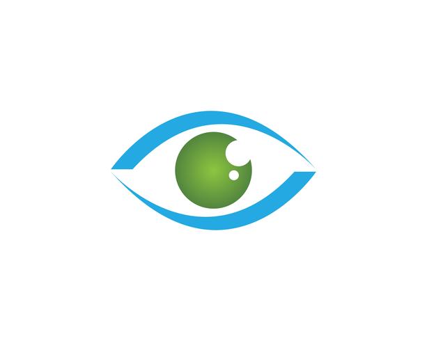 Icone di vettore del modello di logo e di simboli di cura dell&#39;occhio app