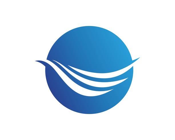 Icone del modello di logo e simboli della spiaggia di onde app vettore