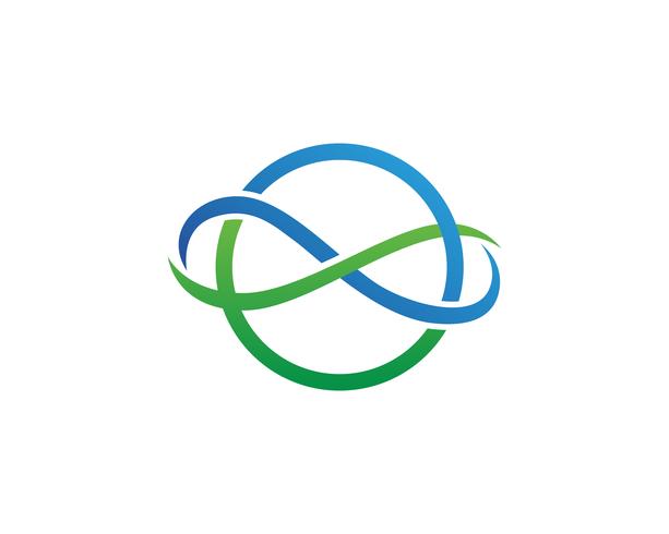 vettore di infinito logo e simbolo icone modello app