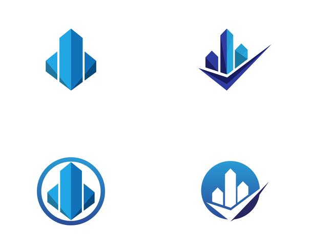 Proprietà e costruzione Logo design vettore