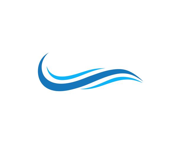 Acqua Wave simbolo e icona Logo Template vettori