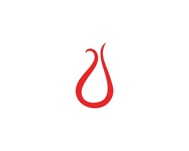 Logo icona di sangue vettoriale