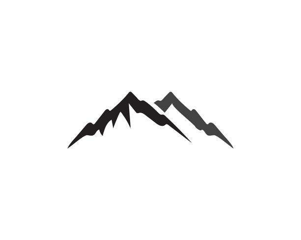 Modello di business Logo di montagna vettore