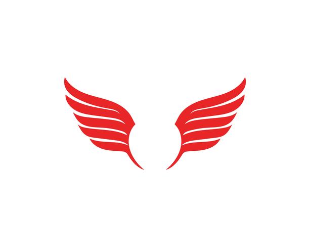 Icona di vettore del modello di Logo dell&#39;ala di Falcon