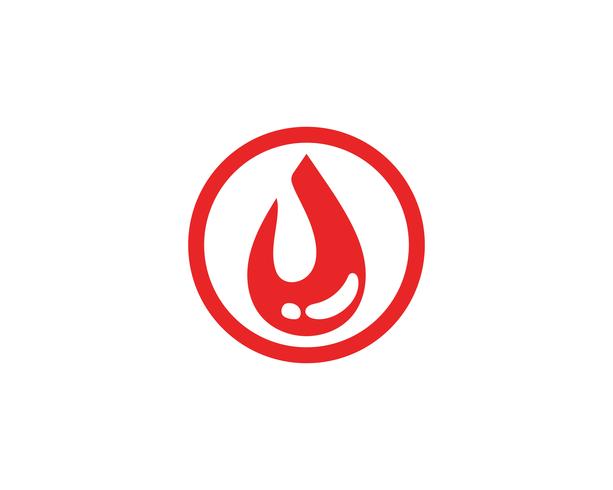 Logo icona di sangue vettoriale
