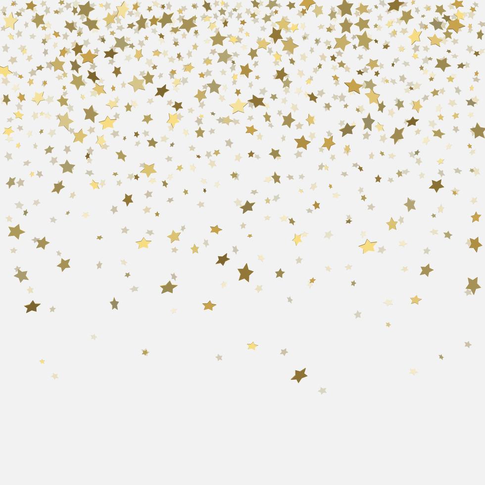 stelle d'oro 3d su sfondo bianco vettore
