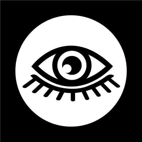 Icona di segno dell&#39;occhio vettore