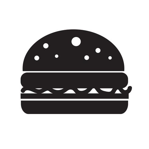 Illustrazione di vettore dell&#39;icona dell&#39;hamburger